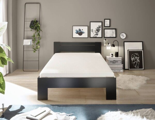 Futonbett Cannes schwarz Liegefläche B/L: ca. 120x200 cm – Bild 4