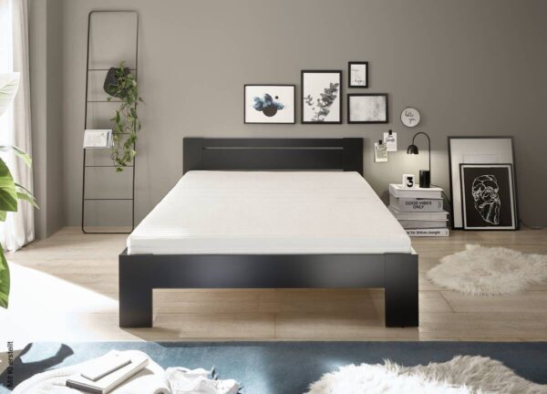 Futonbett Cannes schwarz Liegefläche B/L: ca. 140x200 cm – Bild 2