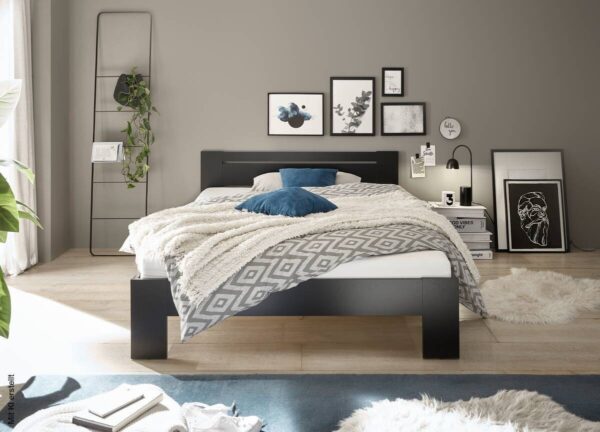 Futonbett Cannes schwarz Liegefläche B/L: ca. 140x200 cm – Bild 4