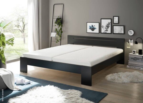 Futonbett Cannes schwarz Liegefläche B/L: ca. 180x200 cm – Bild 3