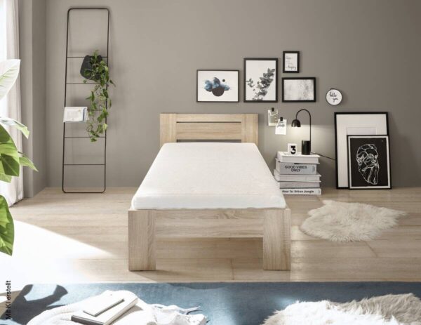 Futonbett Cannes Eiche Sonoma Nachbildung Liegefläche B/L: ca. 90x200 cm – Bild 4