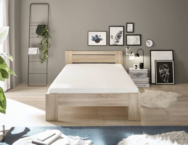 Futonbett Cannes Eiche Sonoma Nachbildung Liegefläche B/L: ca. 120x200 cm – Bild 2