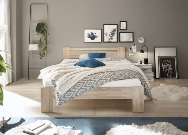 Futonbett Cannes Eiche Sonoma Nachbildung Liegefläche B/L: ca. 140x200 cm – Bild 2