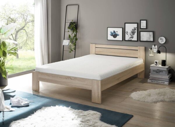 Futonbett Cannes Eiche Sonoma Nachbildung Liegefläche B/L: ca. 140x200 cm – Bild 3