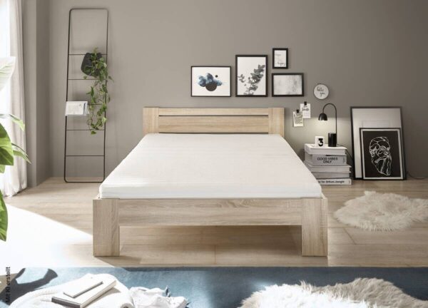 Futonbett Cannes Eiche Sonoma Nachbildung Liegefläche B/L: ca. 140x200 cm – Bild 4