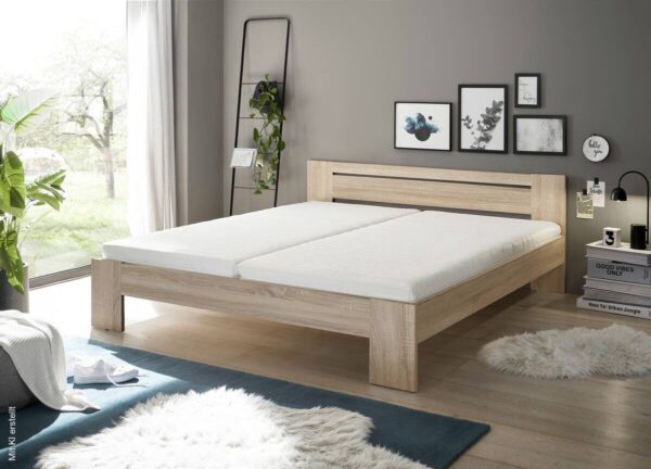 Futonbett Cannes Eiche Sonoma Nachbildung Liegefläche B/L: ca. 180x200 cm – Bild 2