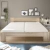 Futonbett Cannes Eiche Sonoma Nachbildung Liegefläche B/L: ca. 180x200 cm – Bild 4