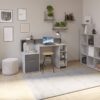 Schreibtisch Beton Optik anthrazit B/H/T: ca. 139x92x54 cm – Bild 2