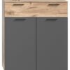 Schuhkommode Mason Nox Oak Nachbildung dunkelgrau B/H/T: ca. 90x104x37 cm – Bild 3