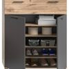 Schuhkommode Mason Nox Oak Nachbildung dunkelgrau B/H/T: ca. 90x104x37 cm – Bild 4