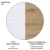 Stauraumelement Amanda weiß Hochglanz Asteiche Nachbildung B/H/T: ca. 37x77x23 cm – Bild 4