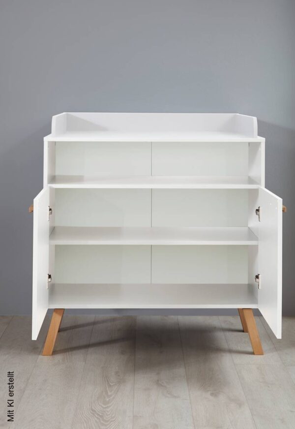 Wickelkommode Mats weiß B/H/T: ca. 96x105x78 cm – Bild 5