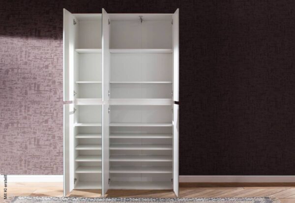 Garderobenschrank Mirror weiß B/H/T: ca. 111x191x34 cm – Bild 3