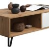 TV-Lowboard Touch Eiche Artisan Nachbildung weiß matt B/H/T: ca. 110x37x60 cm – Bild 4