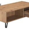 TV-Lowboard Touch Eiche Artisan Nachbildung weiß matt B/H/T: ca. 110x37x60 cm – Bild 5