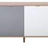 Sideboard Cuba Eiche Sonoma Nachbildung weiß grau petrol B/H/T: ca. 180x71x40 cm – Bild 4