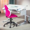 Drehstuhl Jessi himbeere weiß – Bild 2
