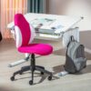 Drehstuhl Jessi himbeere weiß – Bild 3