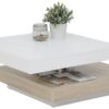 Hela Couchtisch ANDY weiß Eiche Sonoma Holzwerkstoff Holzwerkstoff B/H/T: ca. 67x35x67 cm – Bild 2