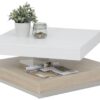Hela Couchtisch ANDY weiß Eiche Sonoma Holzwerkstoff Holzwerkstoff B/H/T: ca. 67x35x67 cm – Bild 3
