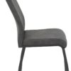 Stuhl 4er Set ELIF III anthrazit Vintage grau Microfaser Metall B/H/T: ca. 44x96x64 cm – Bild 4