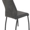 Stuhl 4er Set ELIF III anthrazit Vintage grau Microfaser Metall B/H/T: ca. 44x96x64 cm – Bild 5