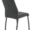 Stuhl 4er Set ELIF III anthrazit grau Microfaser Metall B/H/T: ca. 44x96x64 cm – Bild 4