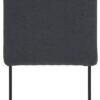 Stuhl 4er Set LINN anthrazit schwarz Webstoff Metall B/H/T: ca. 43x92x52 cm – Bild 5