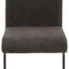 Stuhl 4er Set LINN braun schwarz Webstoff Metall B/H/T: ca. 43x92x52 cm – Bild 3