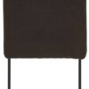 Stuhl 4er Set LINN braun schwarz Webstoff Metall B/H/T: ca. 43x92x52 cm – Bild 4