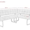 Eckbank LUISE LEB anthrazit Vintage Optik anthrazit B/H/T: ca. 202x92x152 cm – Bild 4