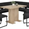 Stuhl 2er Set PIA anthrazit Vintage schwarz Microfaser Metall B/H/T: ca. 42x89x59 cm – Bild 4