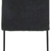 Stuhl 2er Set PIA anthrazit Vintage schwarz Microfaser Metall B/H/T: ca. 42x89x59 cm – Bild 5