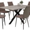 Esstisch CLEO I Beton Optik anthrazit B/H/T: ca. 140x76x90 cm – Bild 4