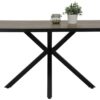 Esstisch CLEO Eiche Old Wood Nachbildung schwarz pulverbeschichtet B/H/T: ca. 140x76x90 cm – Bild 3