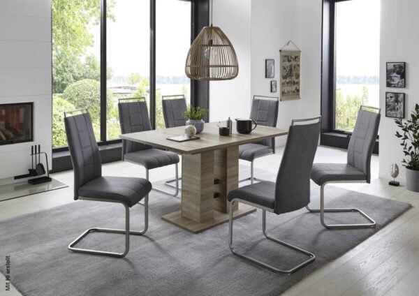 Esstisch HELENA II Eiche Sonoma Nachbildung B/H/T: ca. 140x76x90 cm – Bild 2