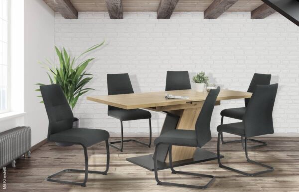 Esstisch JEANETTE Eiche Artisan Nachbildung B/H/T: ca. 140x76x90 cm – Bild 3