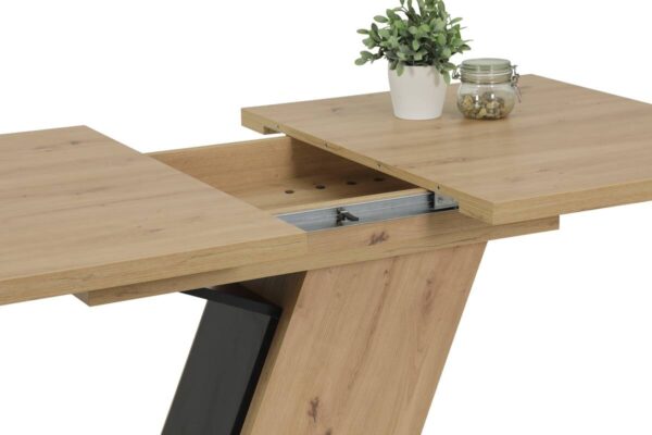 Esstisch JEANETTE Eiche Artisan Nachbildung B/H/T: ca. 140x76x90 cm – Bild 4
