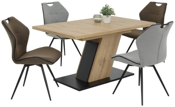 Esstisch JEANETTE Eiche Artisan Nachbildung B/H/T: ca. 140x76x90 cm – Bild 5