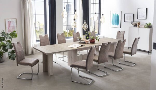 Esstisch LIA II Eiche Sand Nachbildung B/H/T: ca. 160x76x90 cm – Bild 4