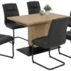 Esstisch LORENA Eiche Artisan Nachbildung braun B/H/T: ca. 120x76x80 cm – Bild 4