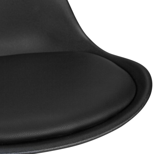 Barhocker 2er-Set schwarz Kunstleder B/H/T: ca. 44x113x39 cm Barhocker 2er-Set schwarz Kunstleder B/H/T: ca. 44x113x39 cm – Bild 2