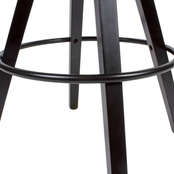 Barhocker 2er-Set schwarz Kunstleder B/H/T: ca. 44x113x39 cm Barhocker 2er-Set schwarz Kunstleder B/H/T: ca. 44x113x39 cm – Bild 3