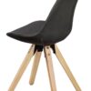 Stuhl 2er-Set grau natur Stoff Echtholz B/H/T: ca. 49x87x52 cm – Bild 5