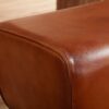 Barhocker braun natur Leder Echtholz B/H/T: ca. 43x75x43 cm Barhocker braun natur Leder Echtholz B/H/T: ca. 43x75x43 cm – Bild 4