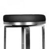 Barhocker schwarz Kunstleder H/D: ca. 76x37 cm – Bild 2