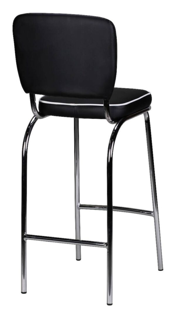 Barhocker schwarz weiß Kunstleder Kunstleder B/H/T: ca. 40x110x38 cm Barhocker schwarz weiß Kunstleder Kunstleder B/H/T: ca. 40x110x38 cm – Bild 2