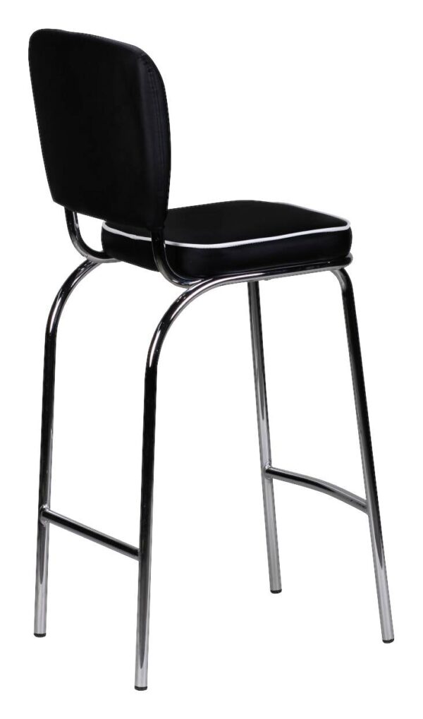 Barhocker schwarz weiß Kunstleder Kunstleder B/H/T: ca. 40x110x38 cm Barhocker schwarz weiß Kunstleder Kunstleder B/H/T: ca. 40x110x38 cm – Bild 3