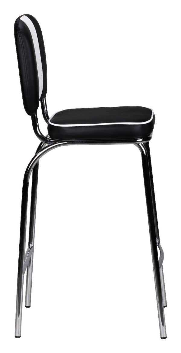 Barhocker schwarz weiß Kunstleder Kunstleder B/H/T: ca. 40x110x38 cm Barhocker schwarz weiß Kunstleder Kunstleder B/H/T: ca. 40x110x38 cm – Bild 5