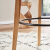 Bartisch weiß matt natur MDF B/H/T: ca. 60x110x60 cm – Bild 5